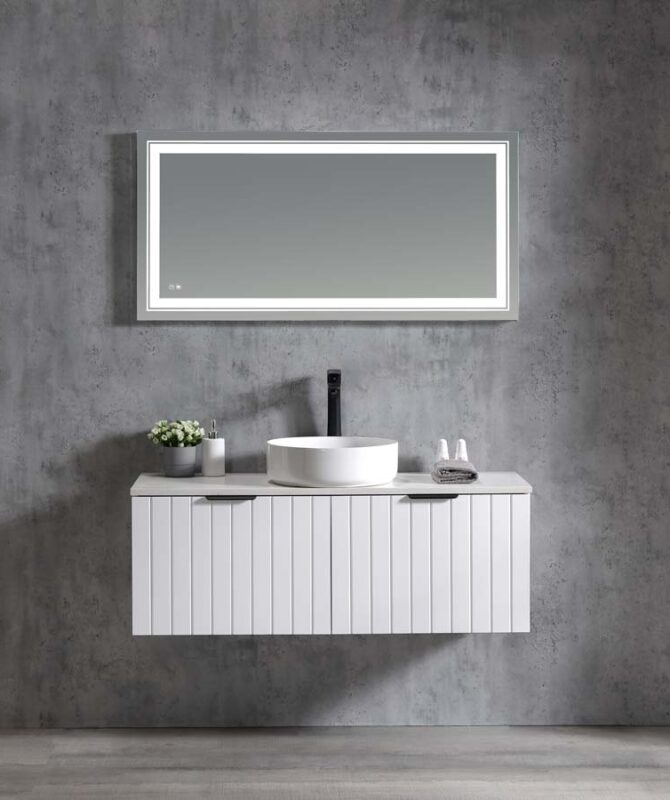 Bella 1200 Wall Hung Vanity – Matte White