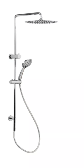 LYNX Dual Shower Round Rail Round 300mm HS375